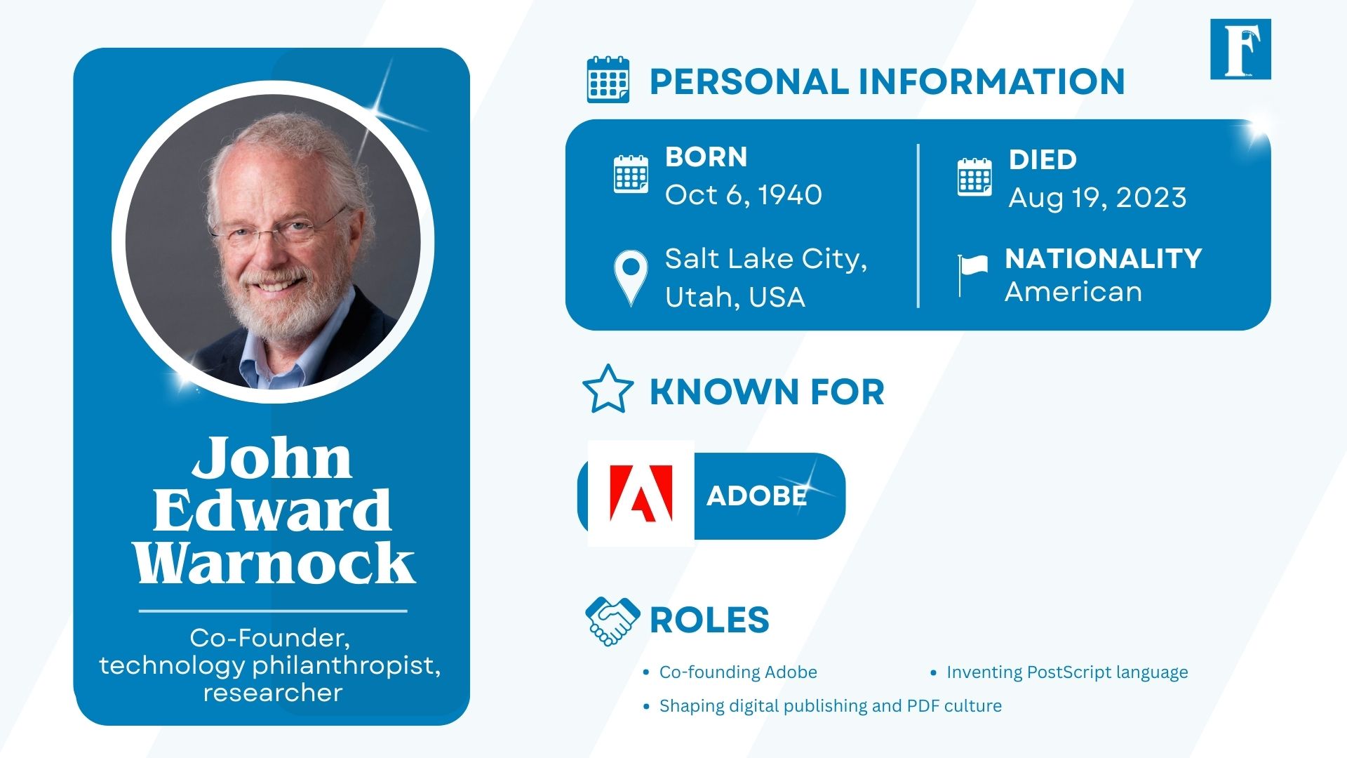 Adobe Co-Founder John Warnock Net Worth, Entrepreneur Journey & Success 1 John Warnock Net Worth, Adobe Founder, Adobe Co-Founder, john edward warnock