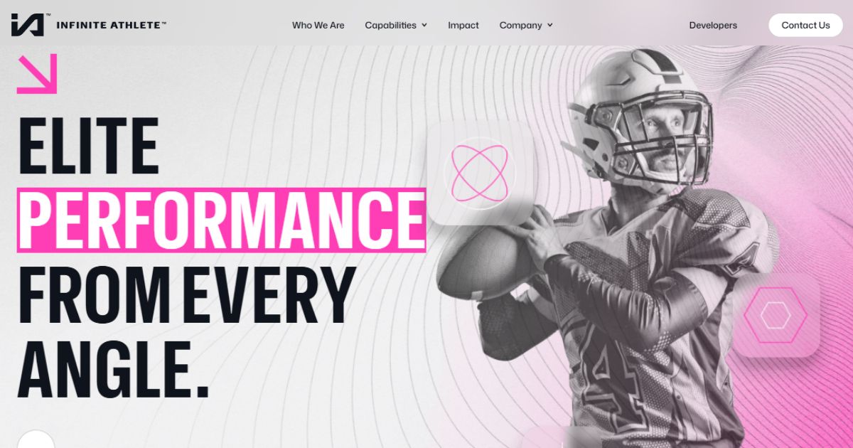 Infinite Athlete Founder Charlie Ebersol Net Worth, Sports Tech Vision & Growth 3 The Infinite Athlete website promotes elite sports performance with a bold football graphic